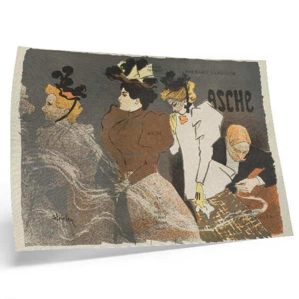 Plakatas Asche autorius Théophile-Alexandre Pierre Steinlen