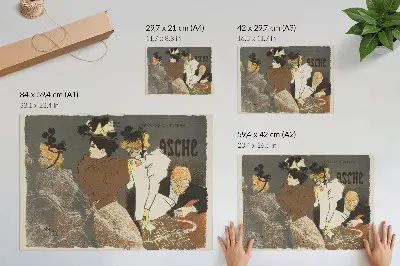 Plakatas autoriaus Théophile-Alexandre Pierre Steinlen meno kūrinys „Asche“