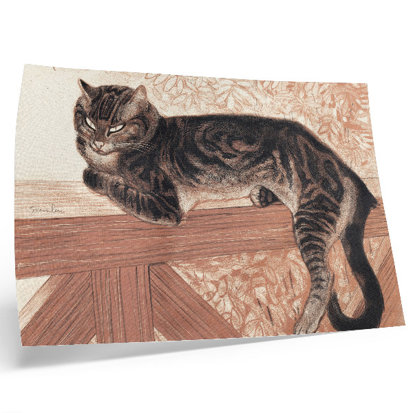 Plakatas Katė ant baliustrados, autorius Theophile-Alexandre Pierre Steinlen