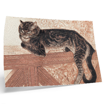 Plakatas Katė ant baliustrados, autorius Theophile-Alexandre Pierre Steinlen