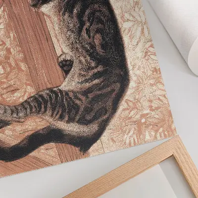 Plakatas Katė ant baliustrados, dailininkas Théophile-Alexandre Steinlen