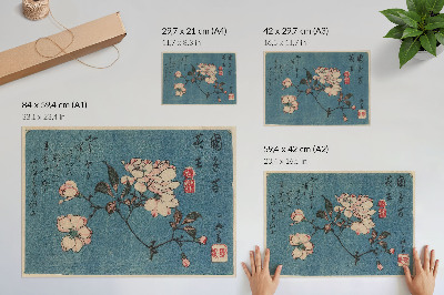 Plakatas Medžio drožinys (nishiki-e); rašalas ir spalvos ant popieriaus, autorius Utagawa Hiroshige