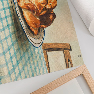 Plakatas Natiurmortas su lėkšte torto, Egon Schiele