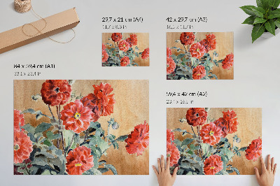 Plakatas ant drobės Hannah Borger Overbeck jurginai (1915).