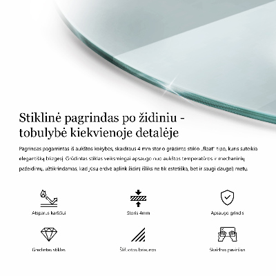 Apsauginis stiklas po židiniu skaidrus