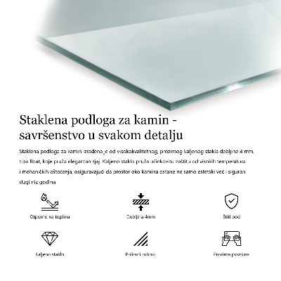 Apsauginis židinio stiklas skaidrus