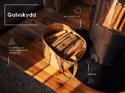 Ketvirtadalio apsauginis židinio pagrindas Juoda metalinė plokštė