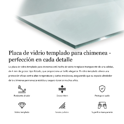 Apsauginis židinio stiklas šešiakampis skaidrus