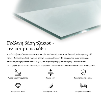 Apsauginis židinio stiklas šešiakampis skaidrus