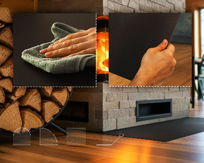 Pusapvalis apsauginis židinio pagrindas Juoda metalinė