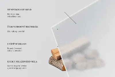 Apsauginis židinio stiklas pusiau permatomas apvalios formos