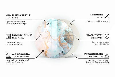 Apsauginis stiklas po židiniu apskritas Trimatė geometrija