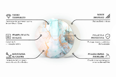 Apsauginis stiklas po židiniu apskritas Trimatė geometrija