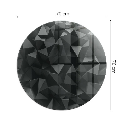Apsauginis stiklas po židiniu apskritas Trimatė geometrija
