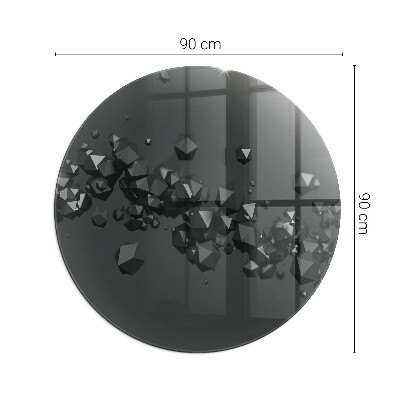 Apsauginis stiklas po židiniu apskritas Abstraktus kietųjų dalelių debesis