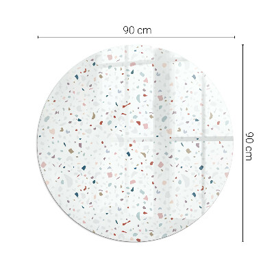 Stiklas po židiniu apskritas Raštas su mažomis formomis