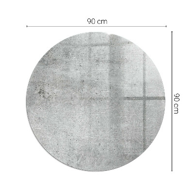 Apsauginis stiklas po židiniu apskritas Neapdoroto betono tekstūra