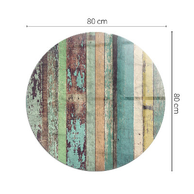 Stiklas po židiniu apskritas Įvairių atspalvių lentos