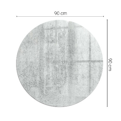 Apsauginis stiklas po židiniu apskritas Neapdoroto betono tekstūra