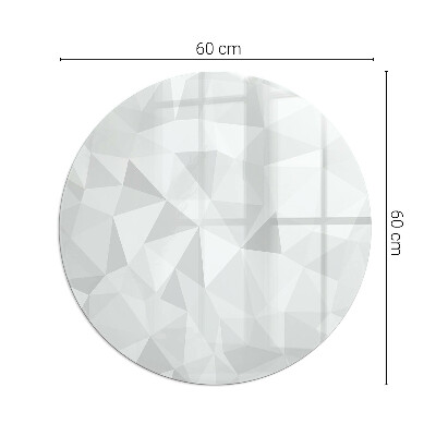 Apsauginis stiklas po židiniu apskritas Abstraktus geometrinis raštas