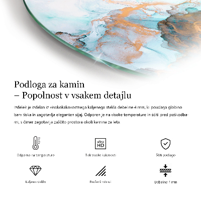 Stiklas po židiniu apskritas Abstraktus skysčio raštas