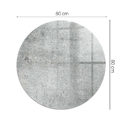 Apsauginis stiklas po židiniu apskritas Neapdoroto betono tekstūra