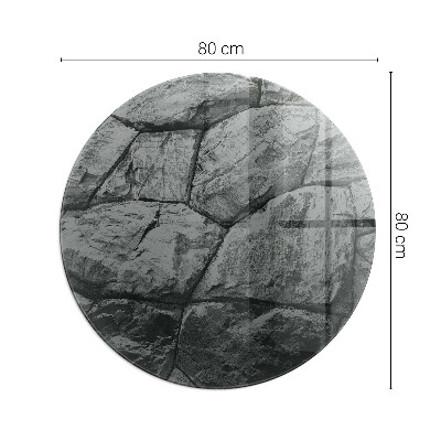 Stiklas po židiniu apskritas Natūralaus akmens raštas