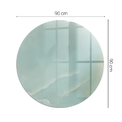 Apsauginis stiklas po židiniu apskritas Subtilus marmuro raštas