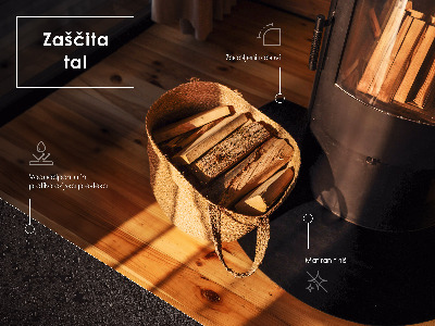 Stačiakampis apsauginis židinio pagrindas Juoda metalinė plokštė