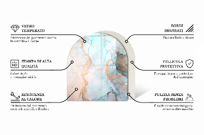 Židinio stiklas pusiau ovalios Trimatė geometrija