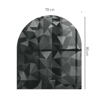Židinio stiklas pusiau ovalios Trimatė geometrija