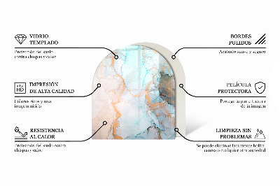 Stiklas po židiniu pusiau ovalios Geometrinis 3D raštas