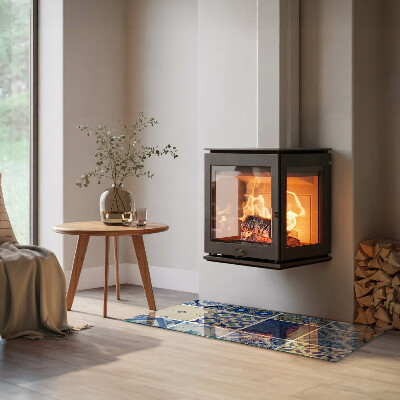 Židinio stiklas stačiakampis Keraminių plytelių raštai