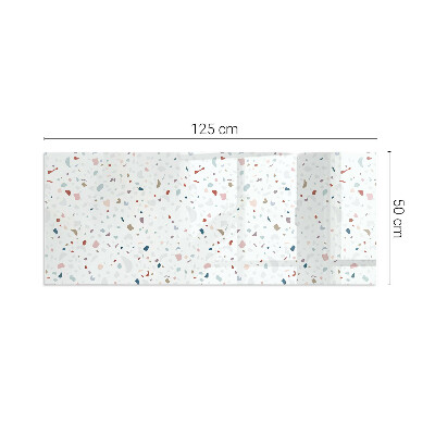 Apsauginis židinio stiklas stačiakampis Raštas su mažomis formomis