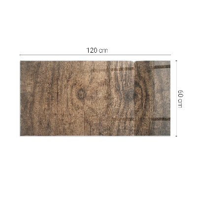 Židinio stiklas stačiakampis Natūralaus medžio raštas