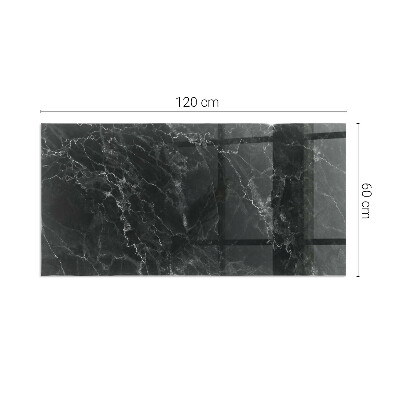 Židinio stiklas stačiakampis Elegantiškas marmuro raštas