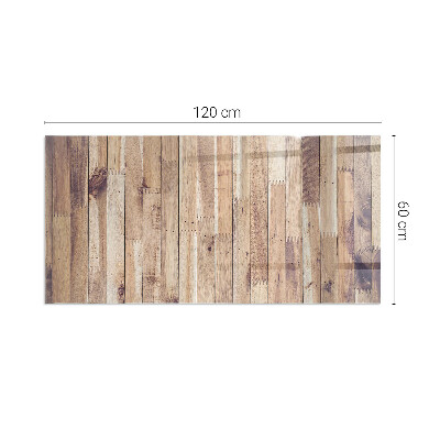 Židinio stiklas stačiakampis Medinė lenta išdėstyme