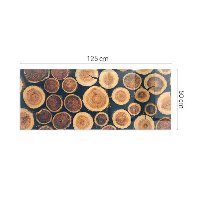Židinio stiklas stačiakampis Dėžutė su pjaustyta mediena