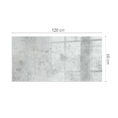 Apsauginis židinio stiklas stačiakampis Neapdoroto betono tekstūra