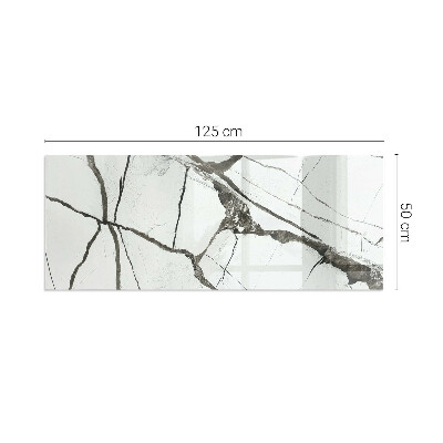 Židinio stiklas stačiakampis Marmuro venų raštas