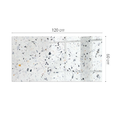 Židinio stiklas stačiakampis Akmens raštas su dalelėmis