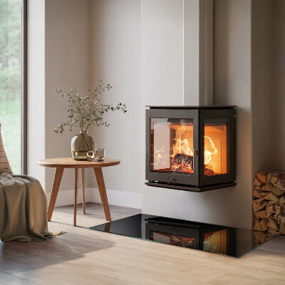 Apsauginis židinio stiklas stačiakampis Spalva Tamsus grafitas