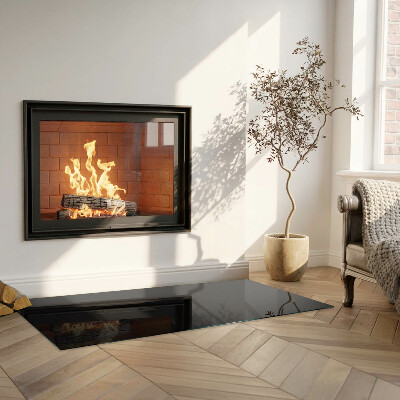 Apsauginis židinio stiklas stačiakampis Spalva Tamsus grafitas