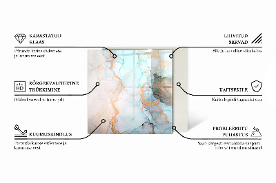 Apsauginis stiklas po židiniu šešiakampis Miniatiūrinės formos