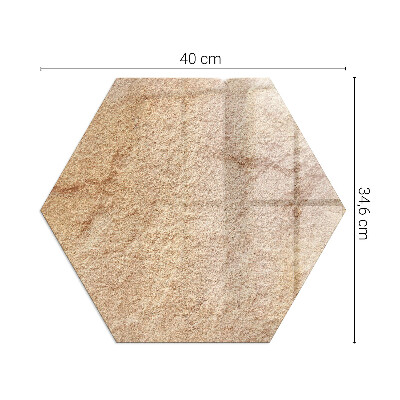 Apsauginis stiklas po židiniu šešiakampis Akmens struktūros pobūdis