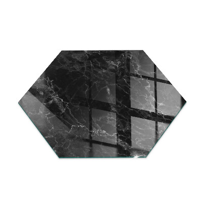 Stiklas po židiniu šešiakampis Stilingas marmuro motyvas