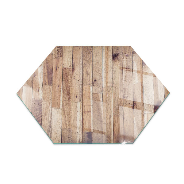 Stiklas po židiniu šešiakampis Medinis raštas geometrinėje kompozicijoje