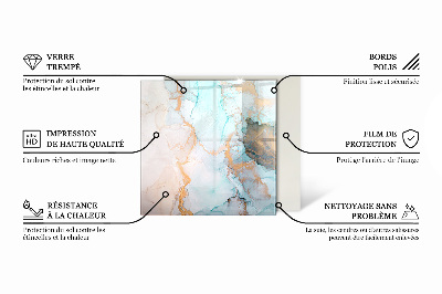 Židinio stiklas šešiakampis Modernios formos su medžio akcentu