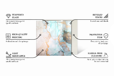 Stiklas po židiniu šešiakampis Abstraktus tekstūros motyvas