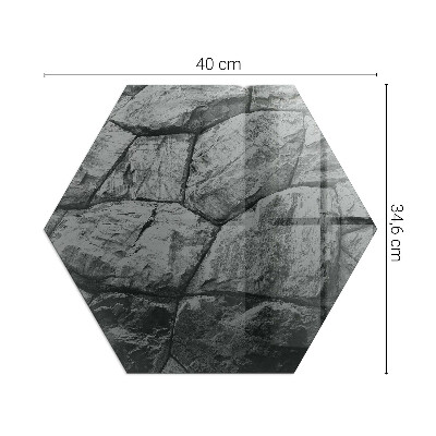 Apsauginis stiklas po židiniu šešiakampis Natūralaus akmens stilius